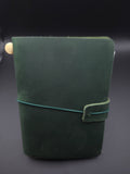 A Fine Line Writing Co. Leather Traveler's Journal – Passport Size (Green)