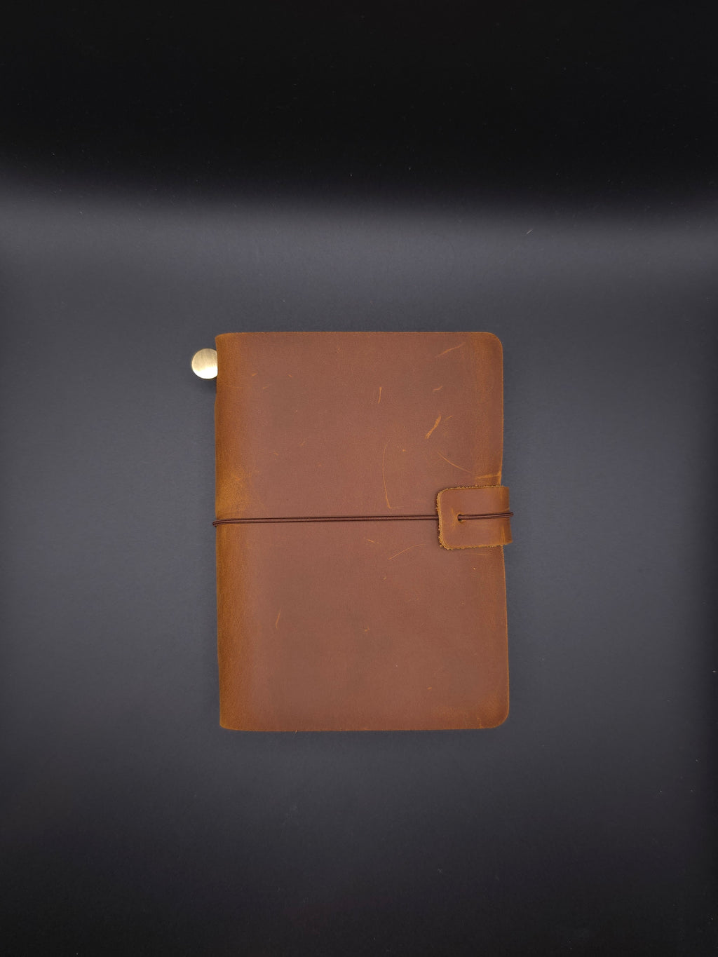 A Fine Line Writing Co. Leather Traveler's Journal – Passport Size (Brown)