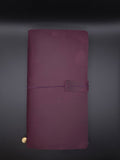 A Fine Line Writing Co. Leather Traveler's Journal – Regular Size (Plum)