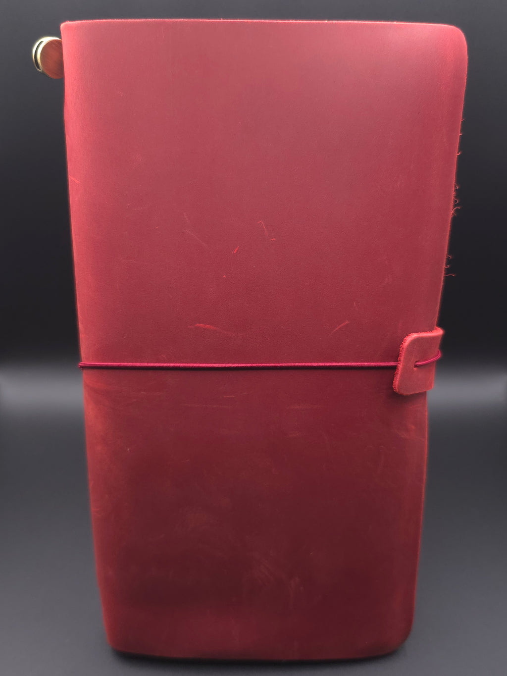 A Fine Line Writing Co. Leather Traveler's Journal – Regular Size (Red)