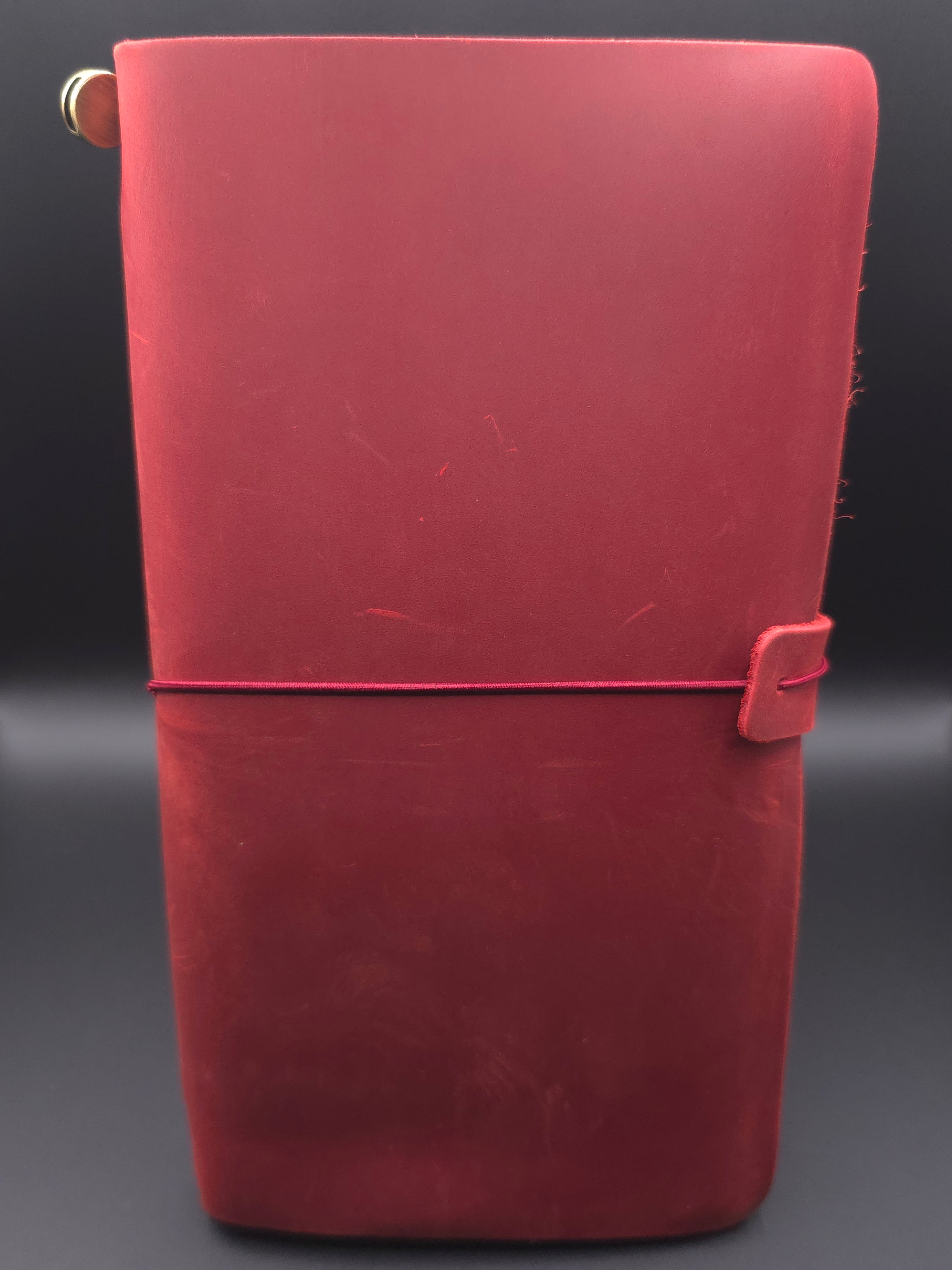 A Fine Line Writing Co. Leather Traveler's Journal – Regular Size (Red)