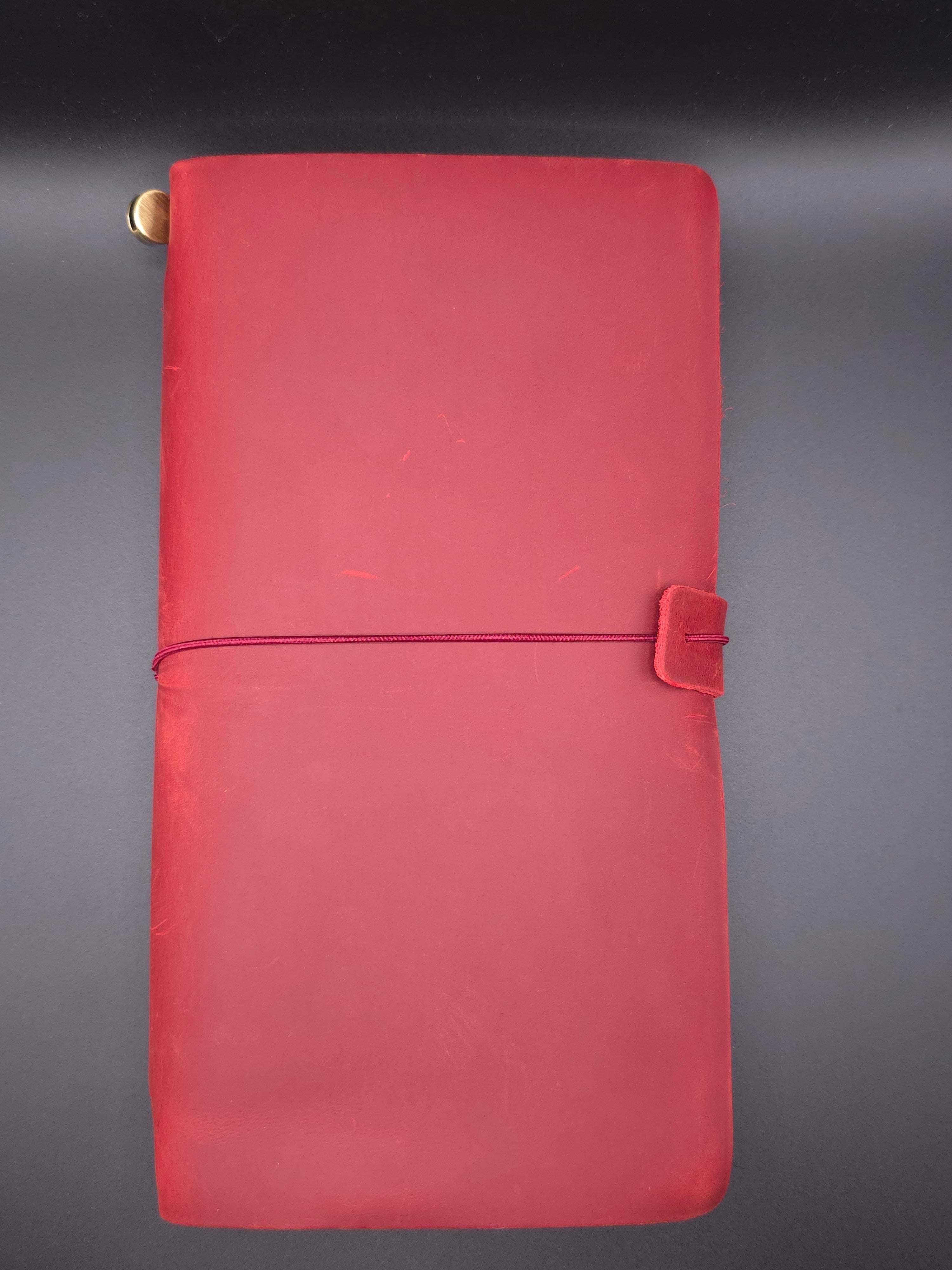 A Fine Line Writing Co. Leather Traveler's Journal – Regular Size (Red)