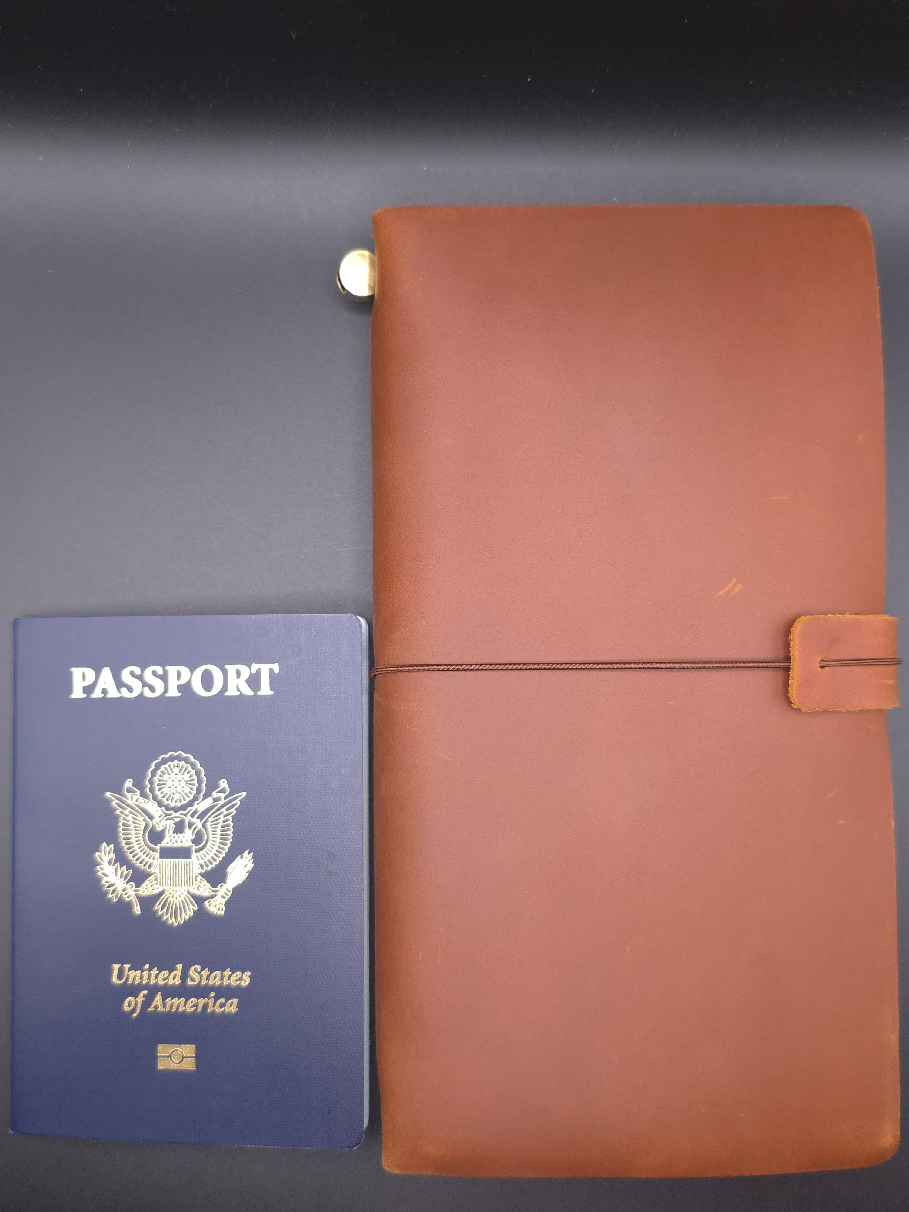 A Fine Line Writing Co. Leather Traveler's Journal – Regular Size (Brown)