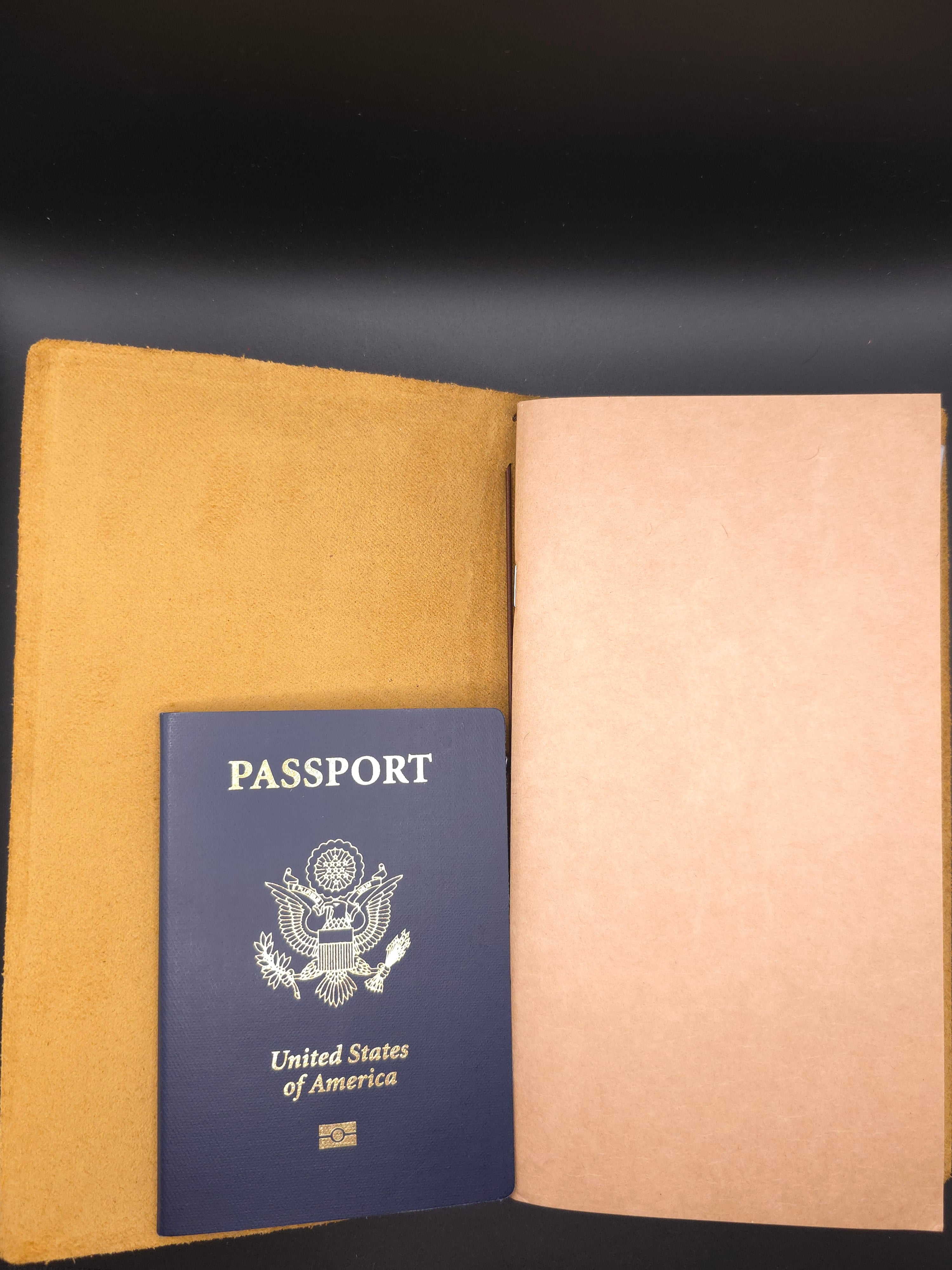 A Fine Line Writing Co. Leather Traveler's Journal – Regular Size (Light Brown)