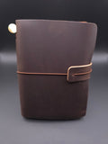 A Fine Line Writing Co. Leather Traveler's Journal – Passport Size (Coffee)