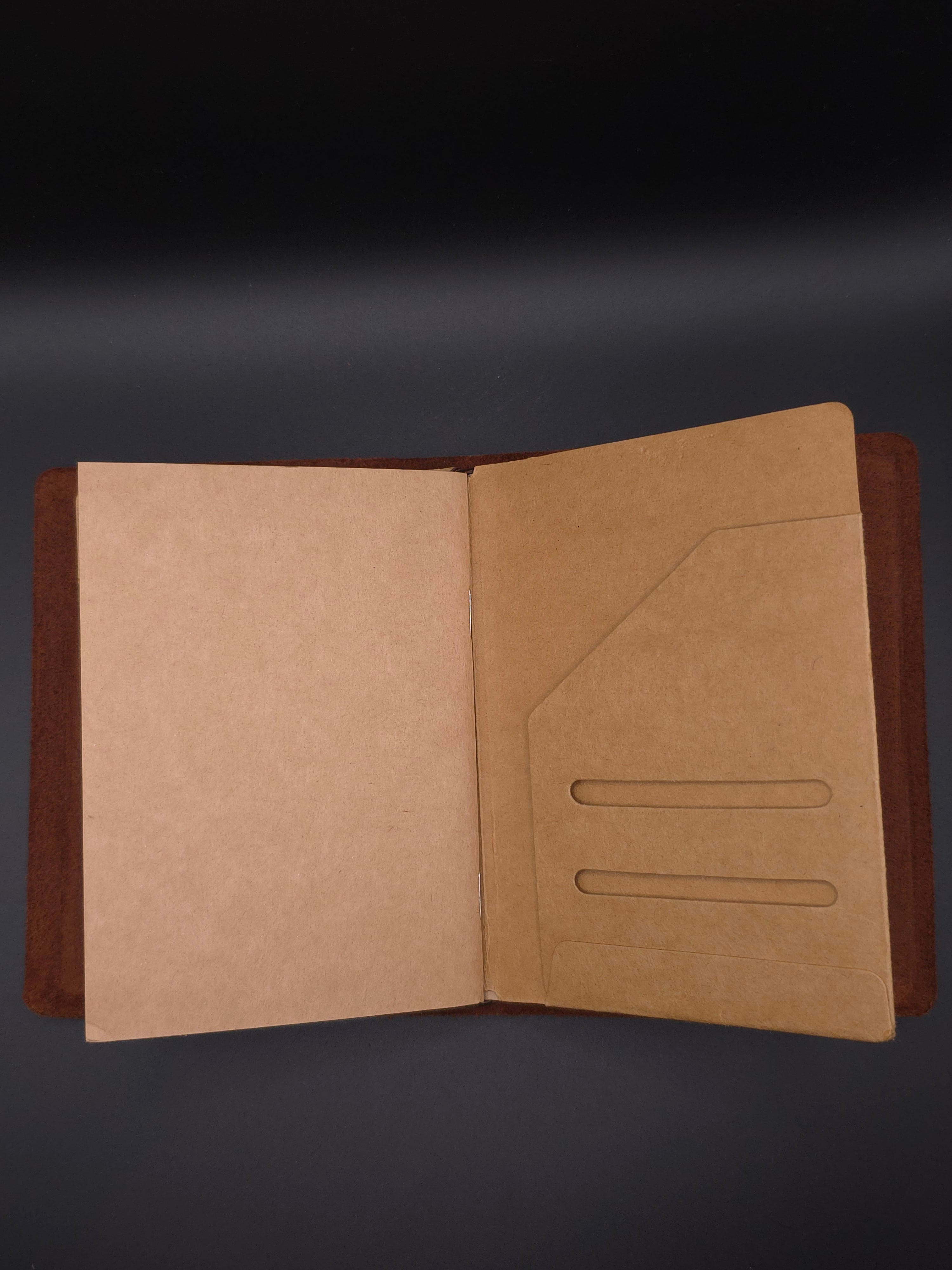 A Fine Line Writing Co. Leather Traveler's Journal – Passport Size (Black)