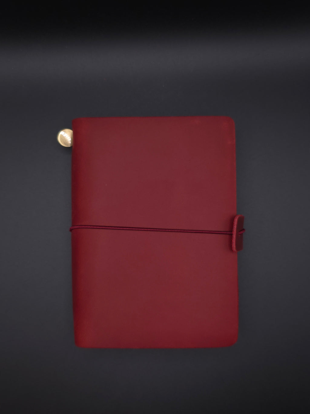 A Fine Line Writing Co. Leather Traveler's Journal – Passport Size (Red)