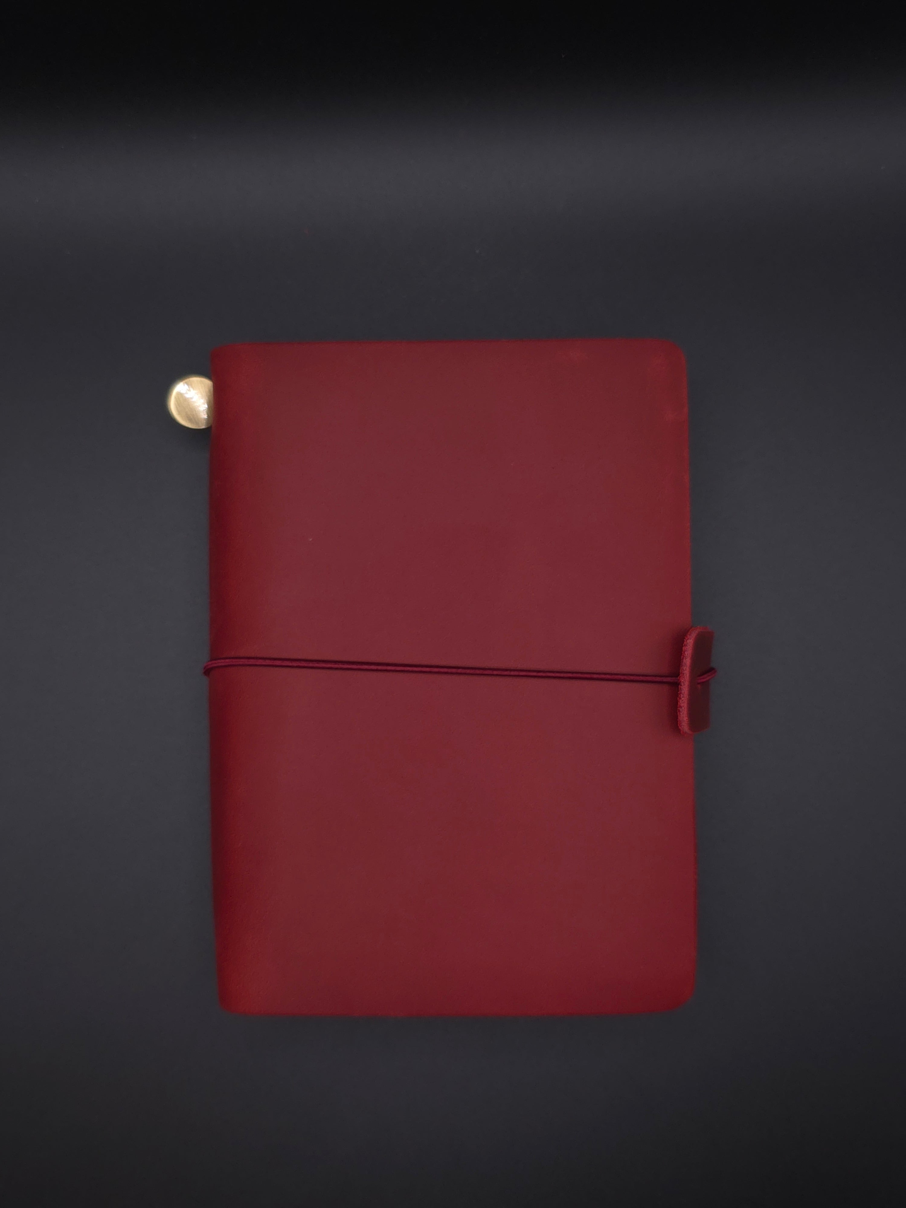 A Fine Line Writing Co. Leather Traveler's Journal – Passport Size (Red)