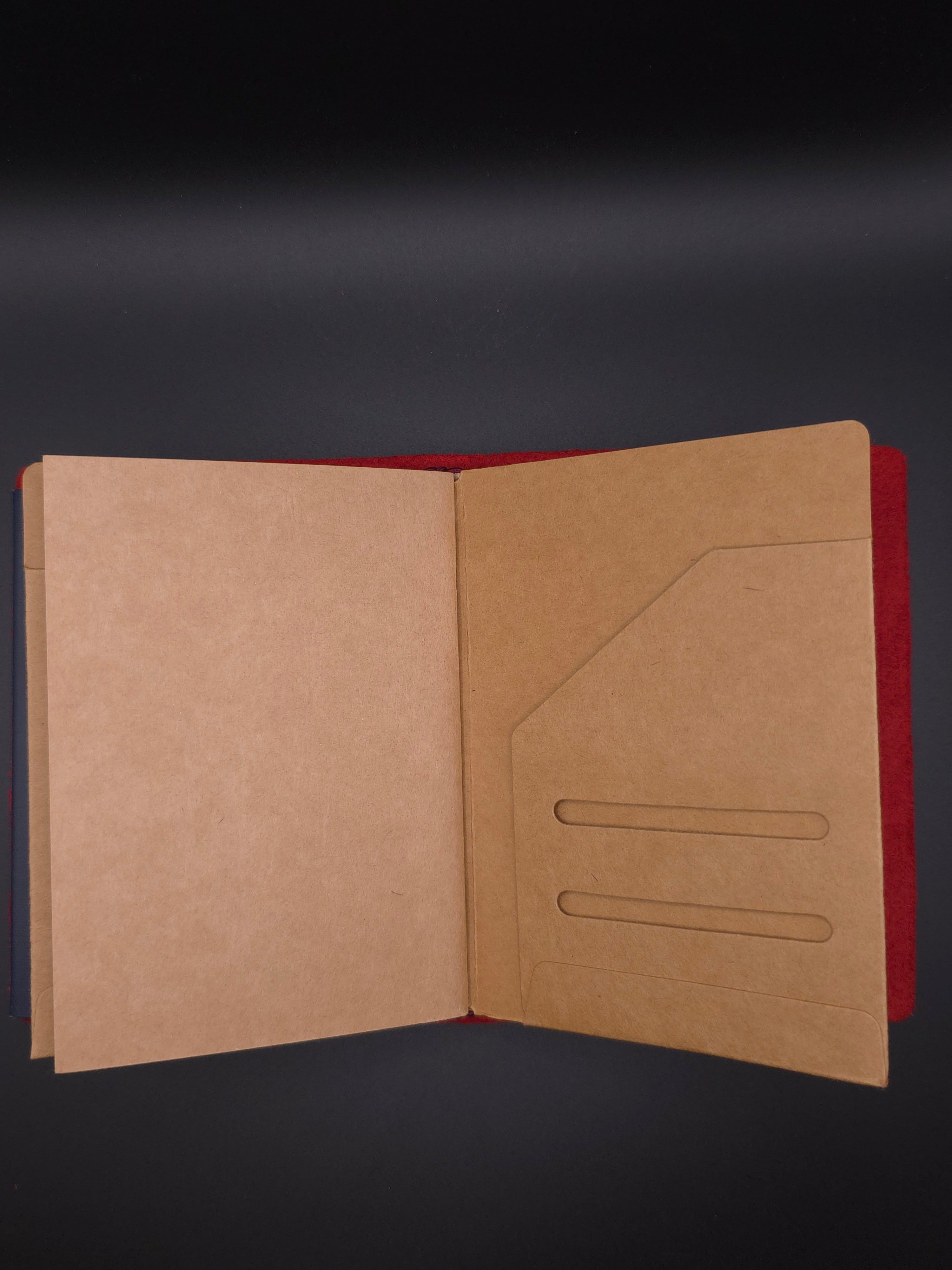 A Fine Line Writing Co. Leather Traveler's Journal – Passport Size (Red)