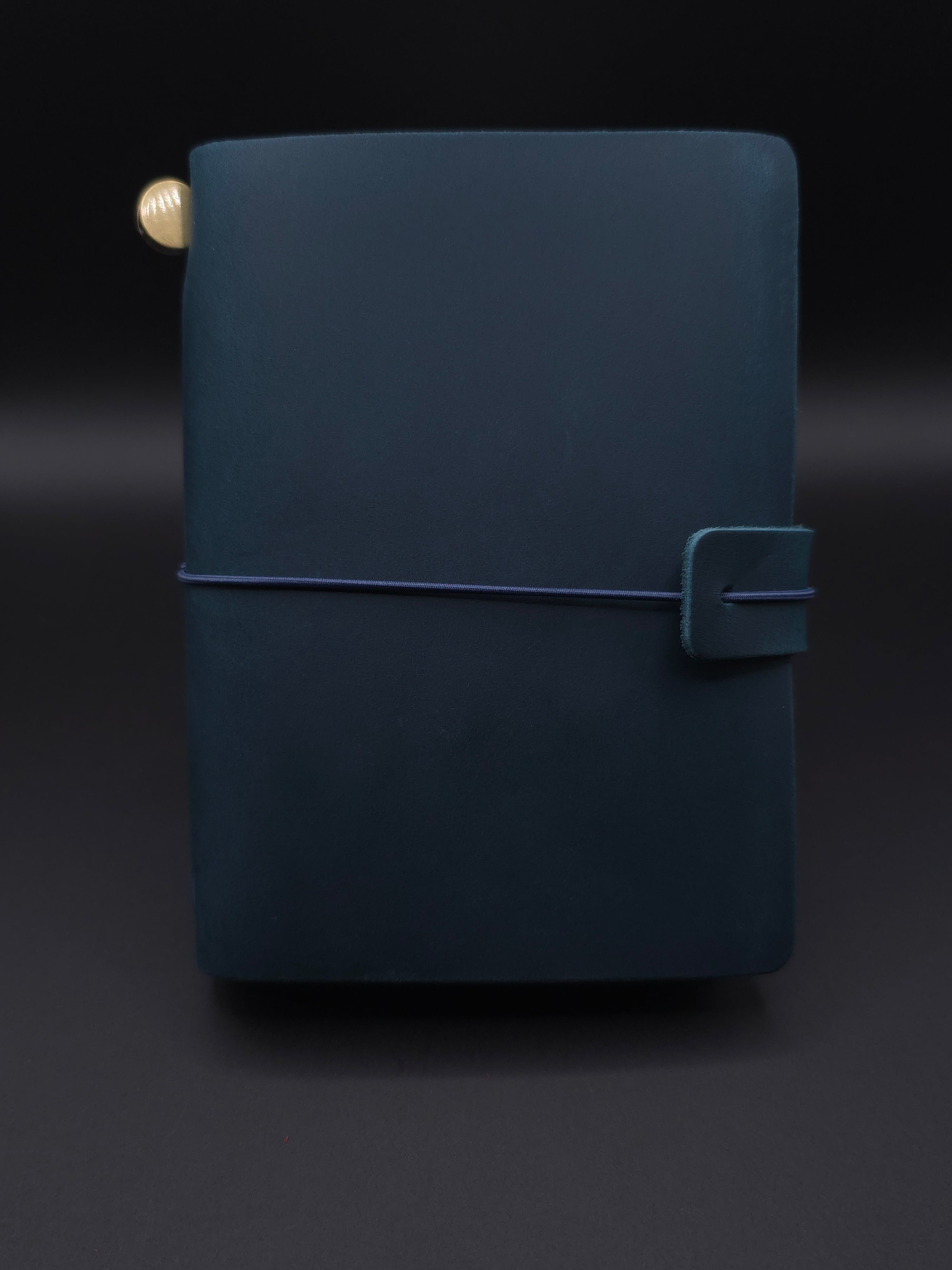 A Fine Line Writing Co. Leather Traveler's Journal – Passport Size (Blue)