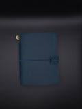 A Fine Line Writing Co. Leather Traveler's Journal – Passport Size (Blue)
