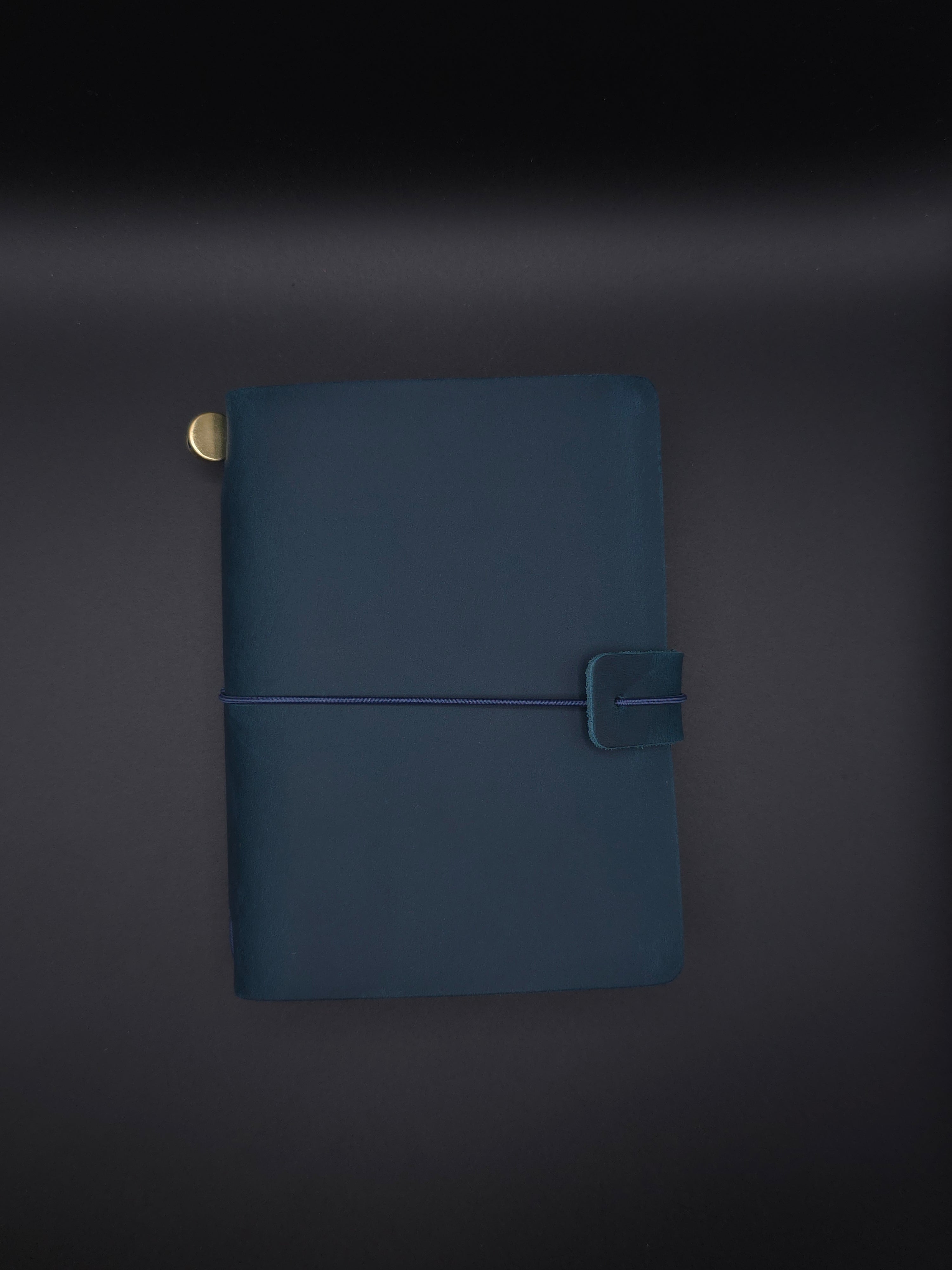 A Fine Line Writing Co. Leather Traveler's Journal – Passport Size (Blue)