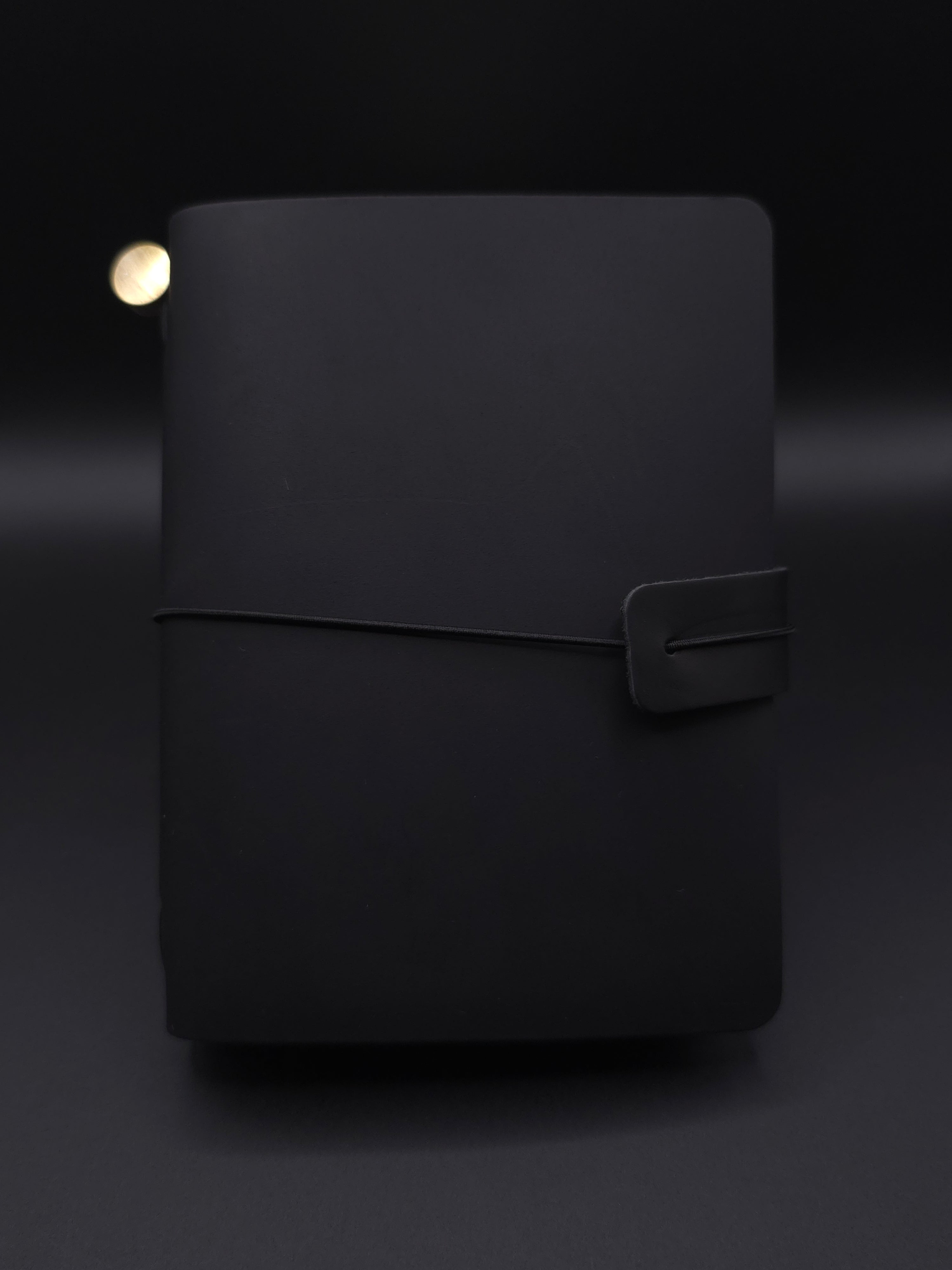 A Fine Line Writing Co. Leather Traveler's Journal – Passport Size (Black)