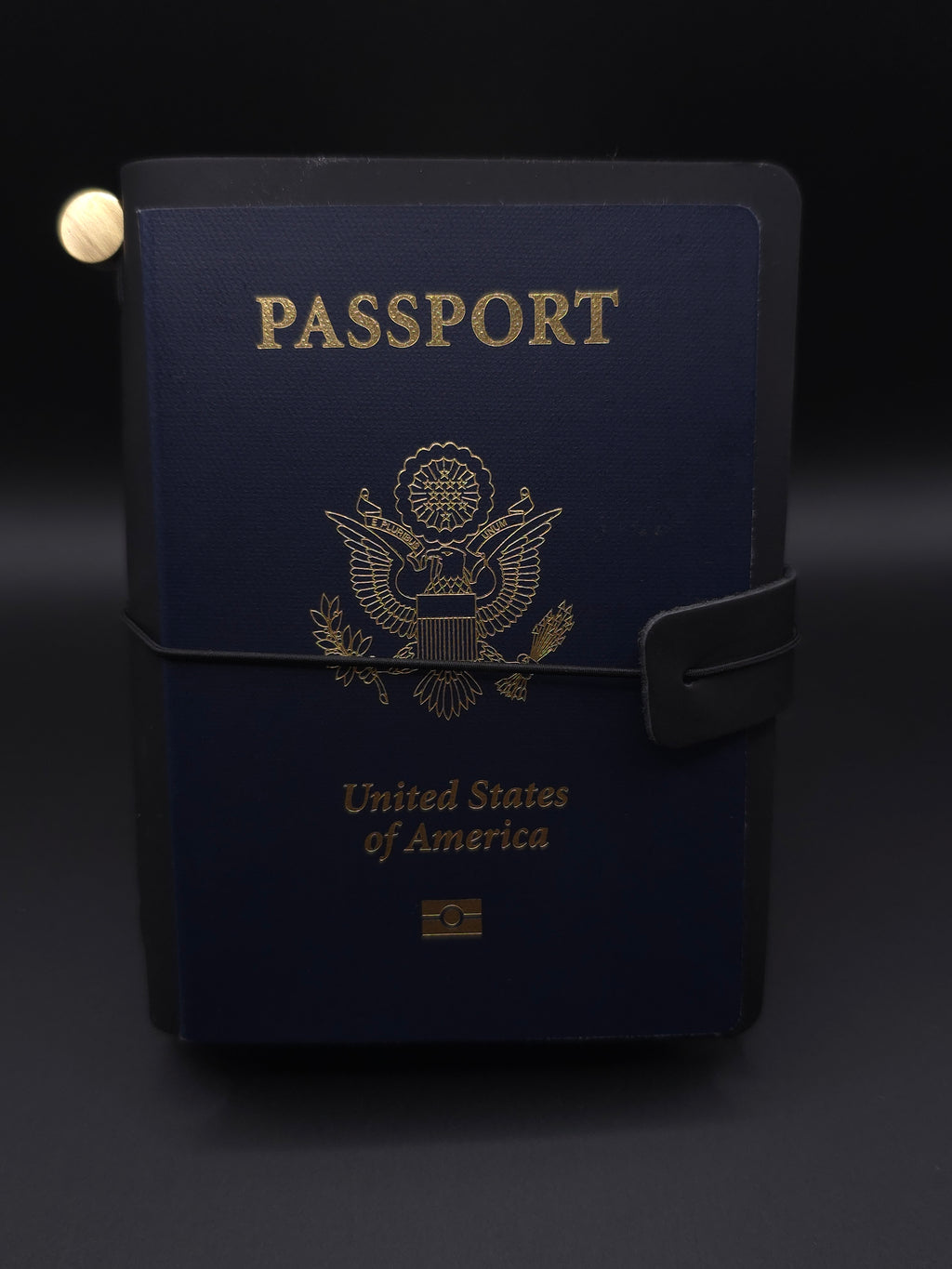 A Fine Line Writing Co. Leather Traveler's Journal – Passport Size (Black)