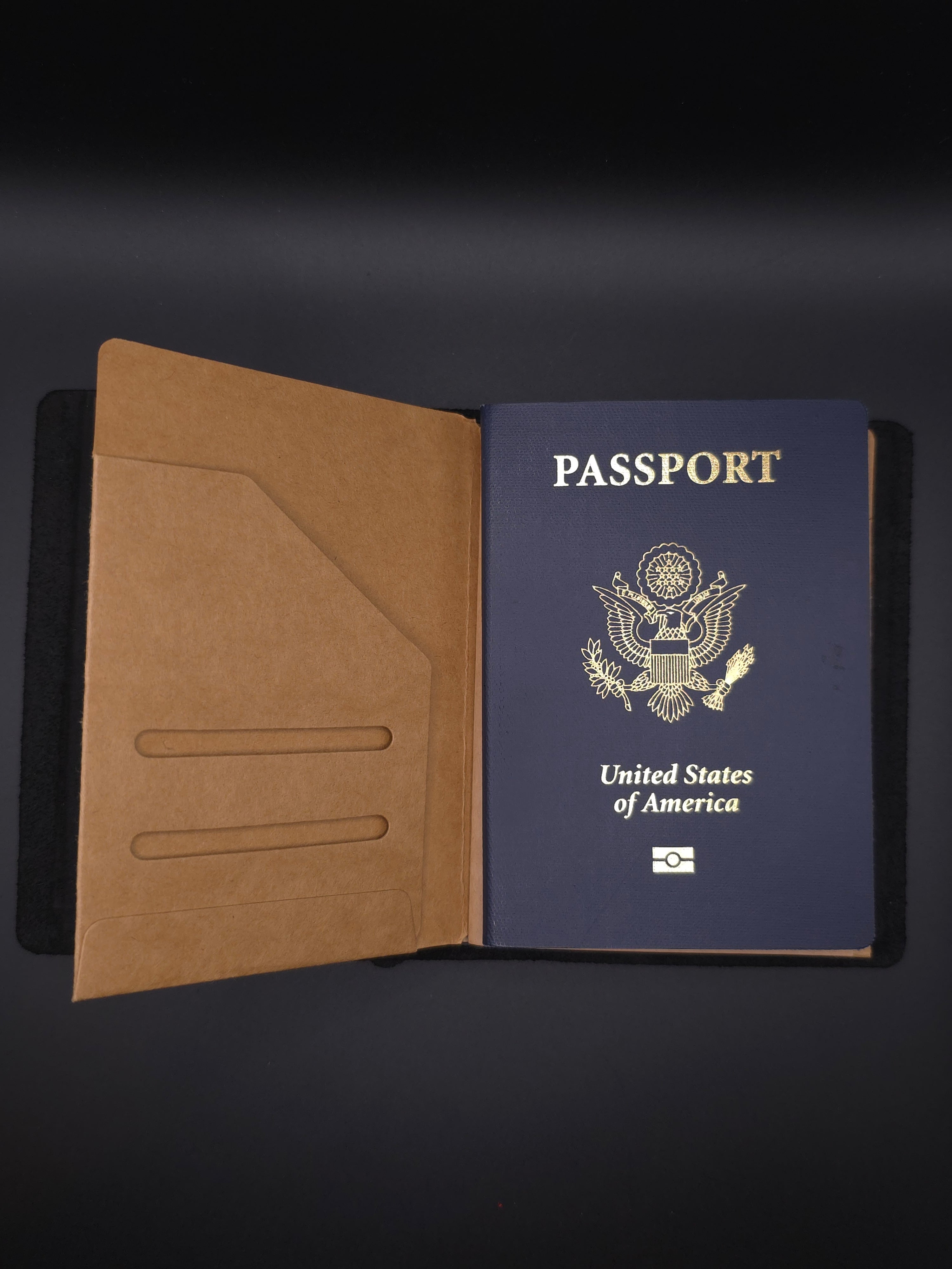 A Fine Line Writing Co. Leather Traveler's Journal – Passport Size (Black)