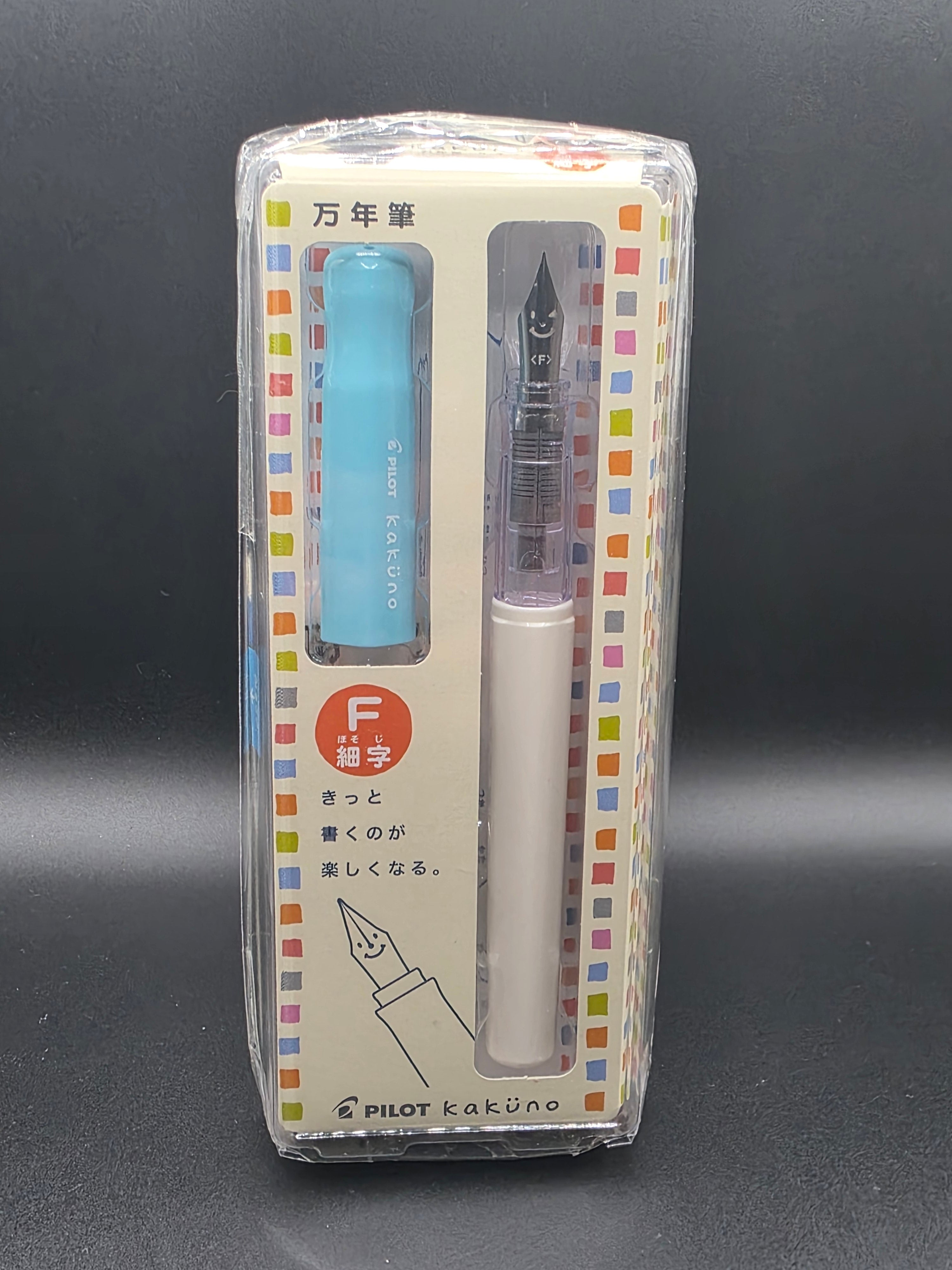Pilot Kakuno (white / baby blue)