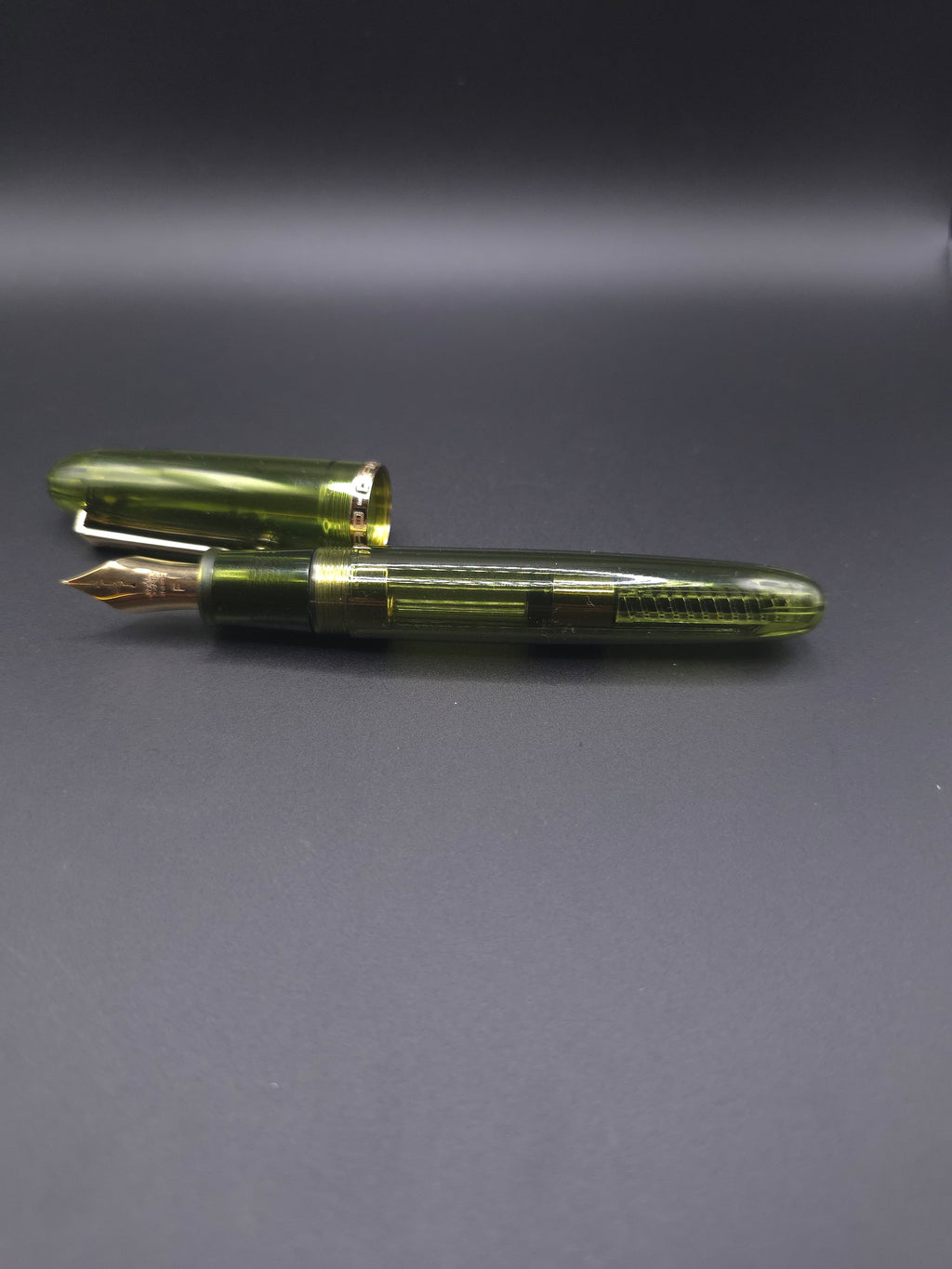 Jinhao 9019 Fountain Pen (clear green)(fine)