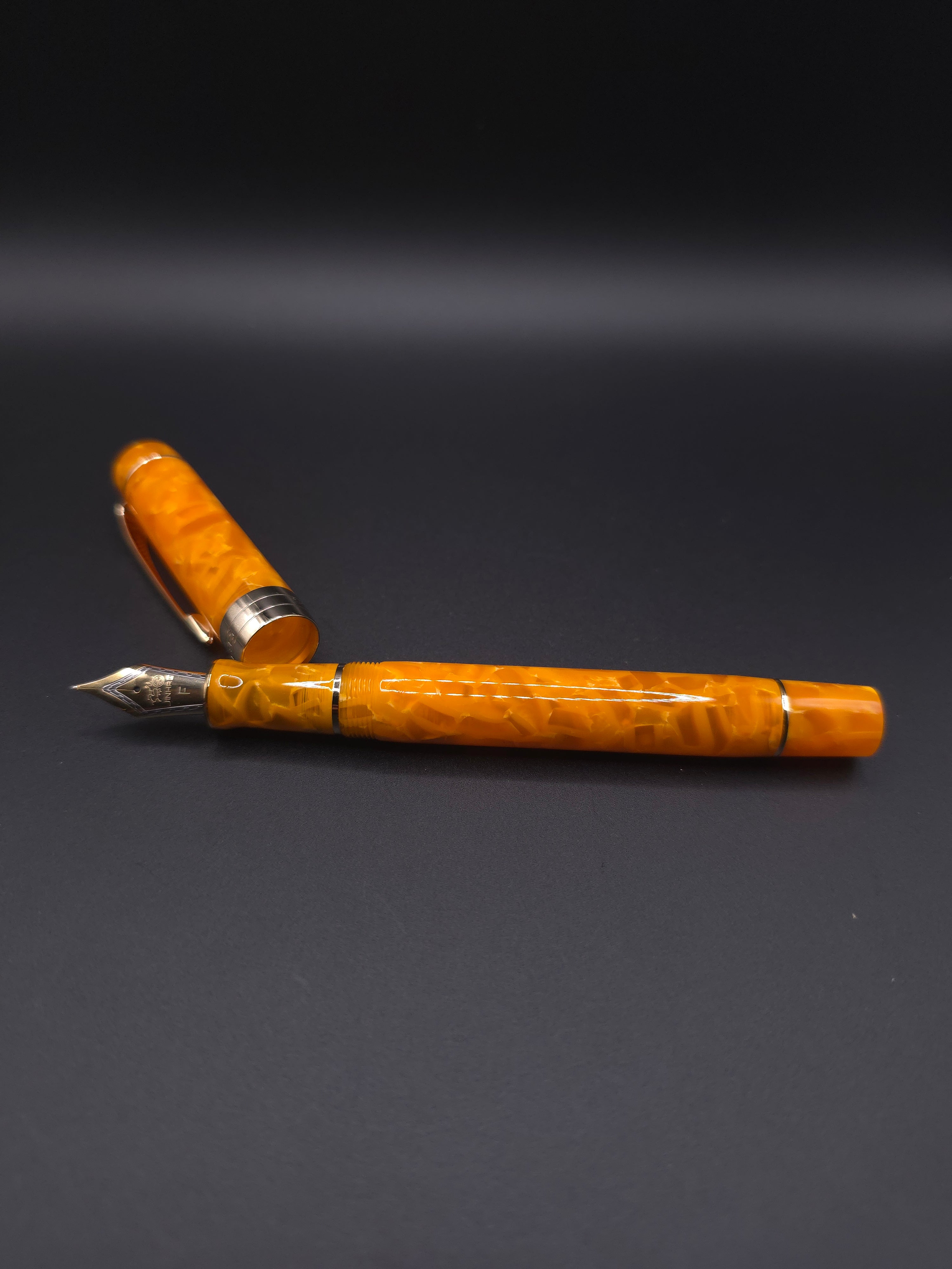 JINHAO 100 (Marble Orange) (fine)