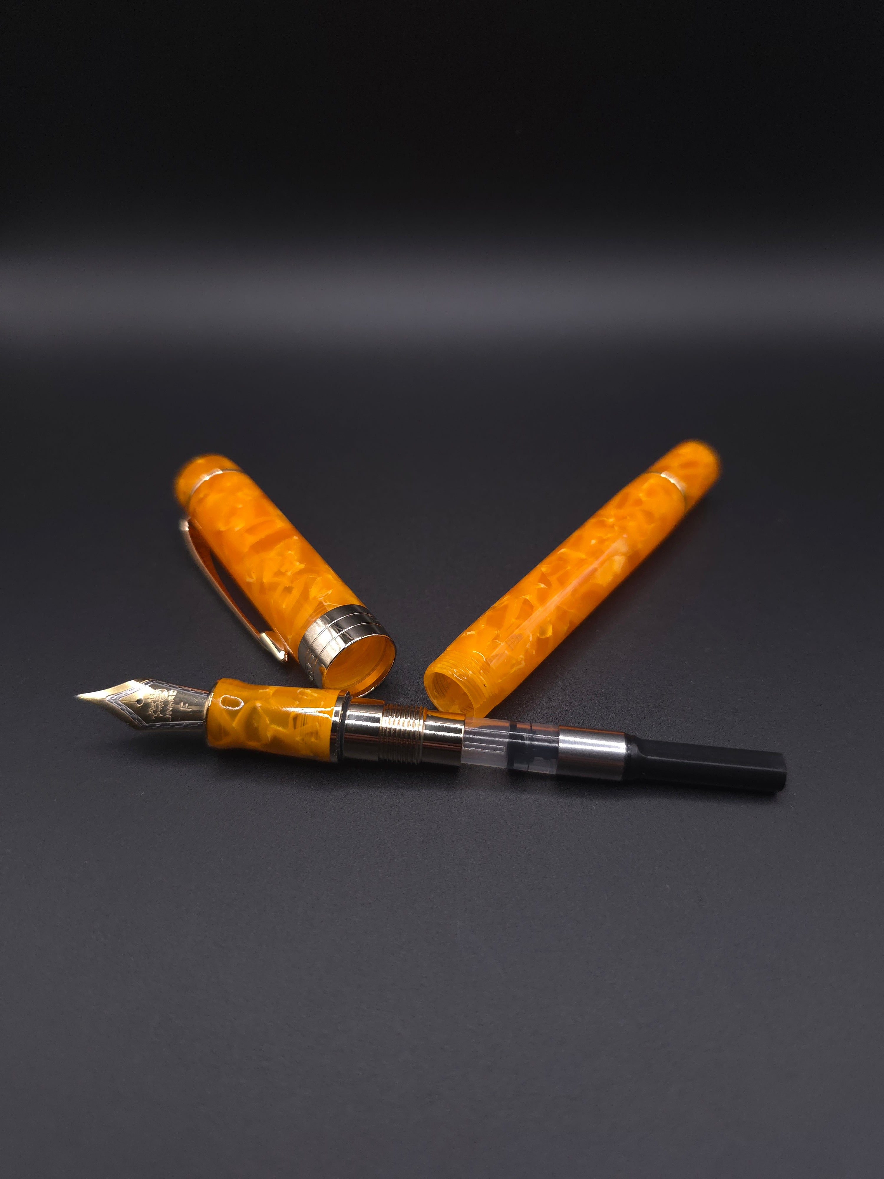 JINHAO 100 (Marble Orange) (fine)