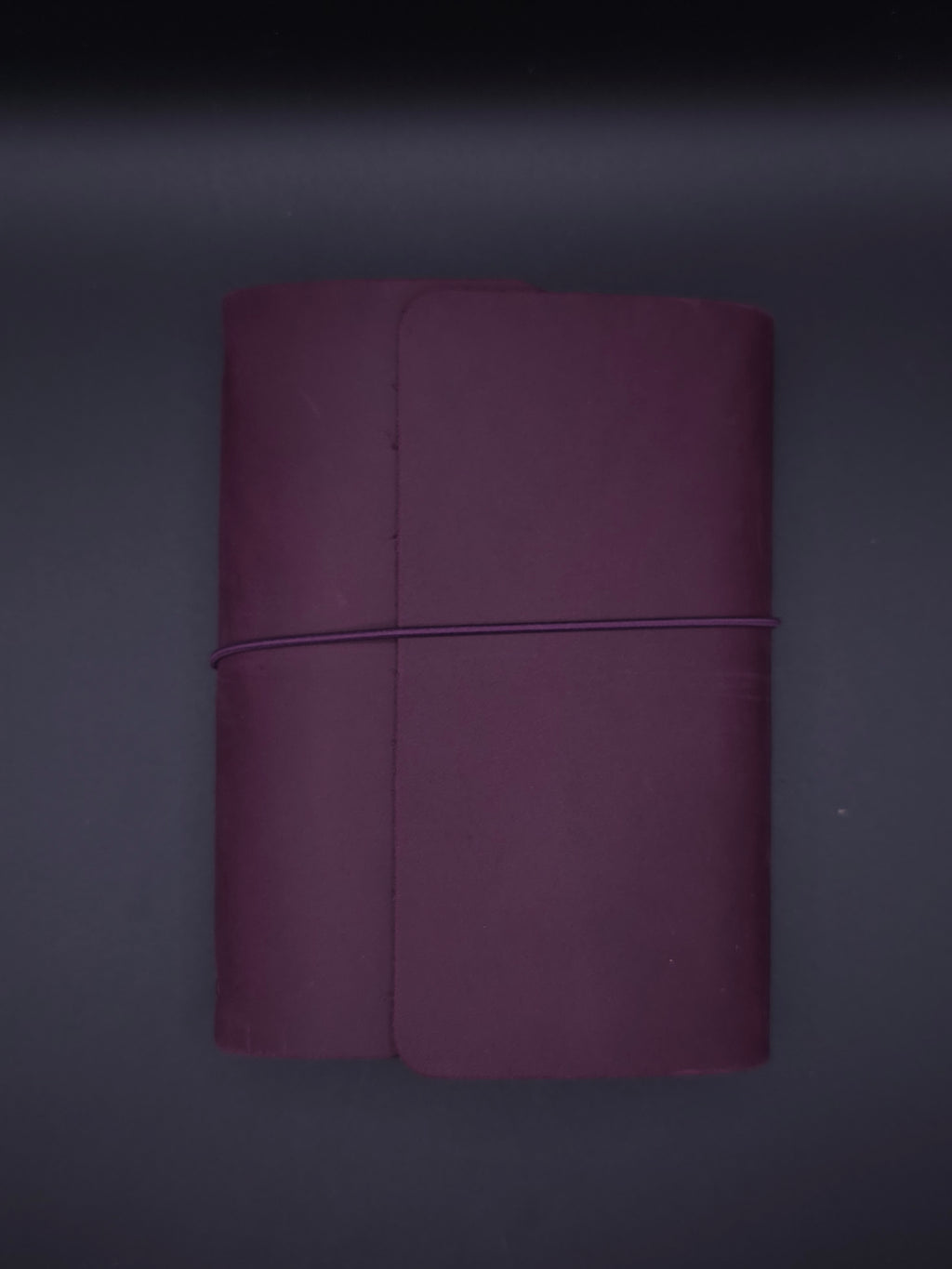 A Fine Line Writing Co. Leather Traveler's Journal – Passport Size (TRI-FOLD) (Purple)