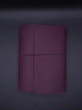 A Fine Line Writing Co. Leather Traveler's Journal – Passport Size (TRI-FOLD) (Purple)