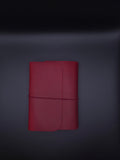 A Fine Line Writing Co. Leather Traveler's Journal – Passport Size (TRI-FOLD) (Red)