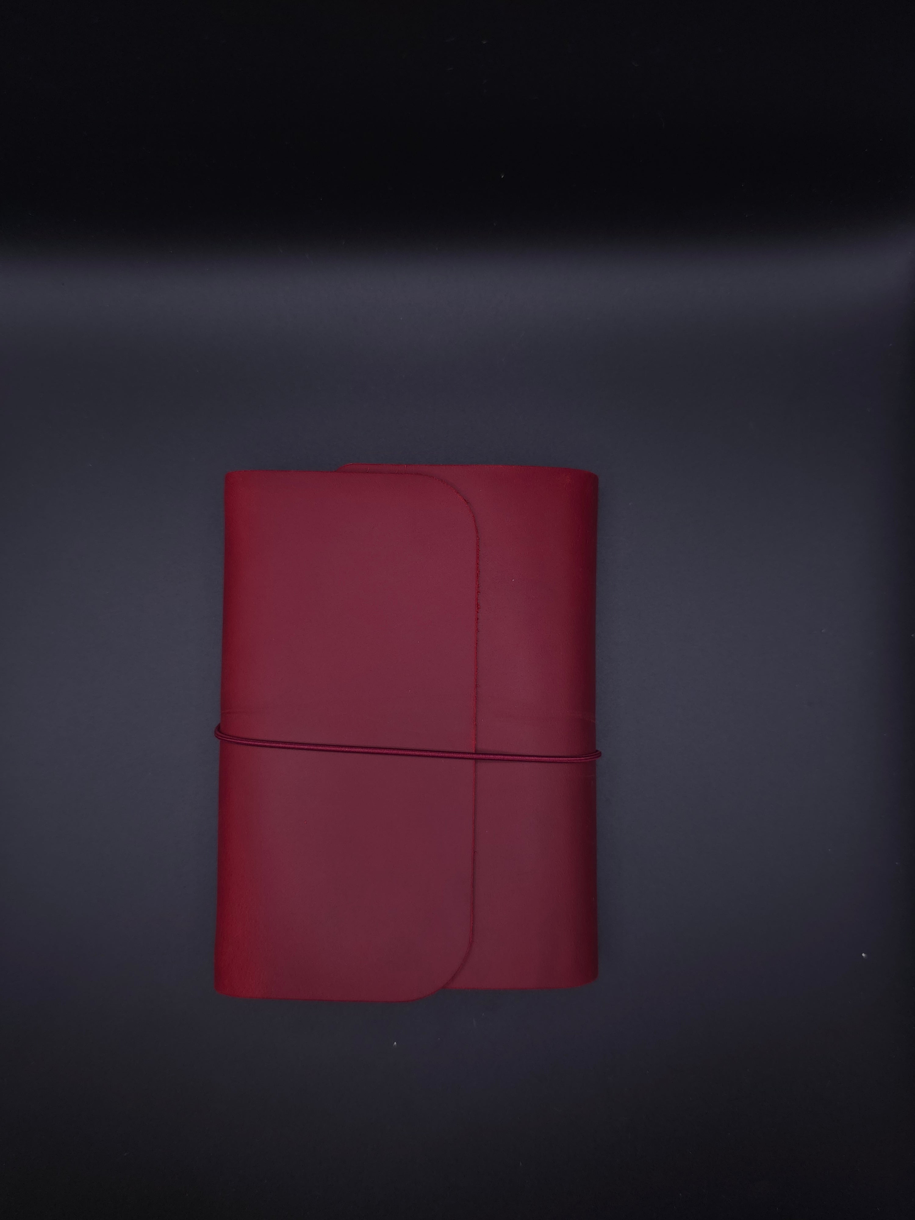A Fine Line Writing Co. Leather Traveler's Journal – Passport Size (TRI-FOLD) (Red)