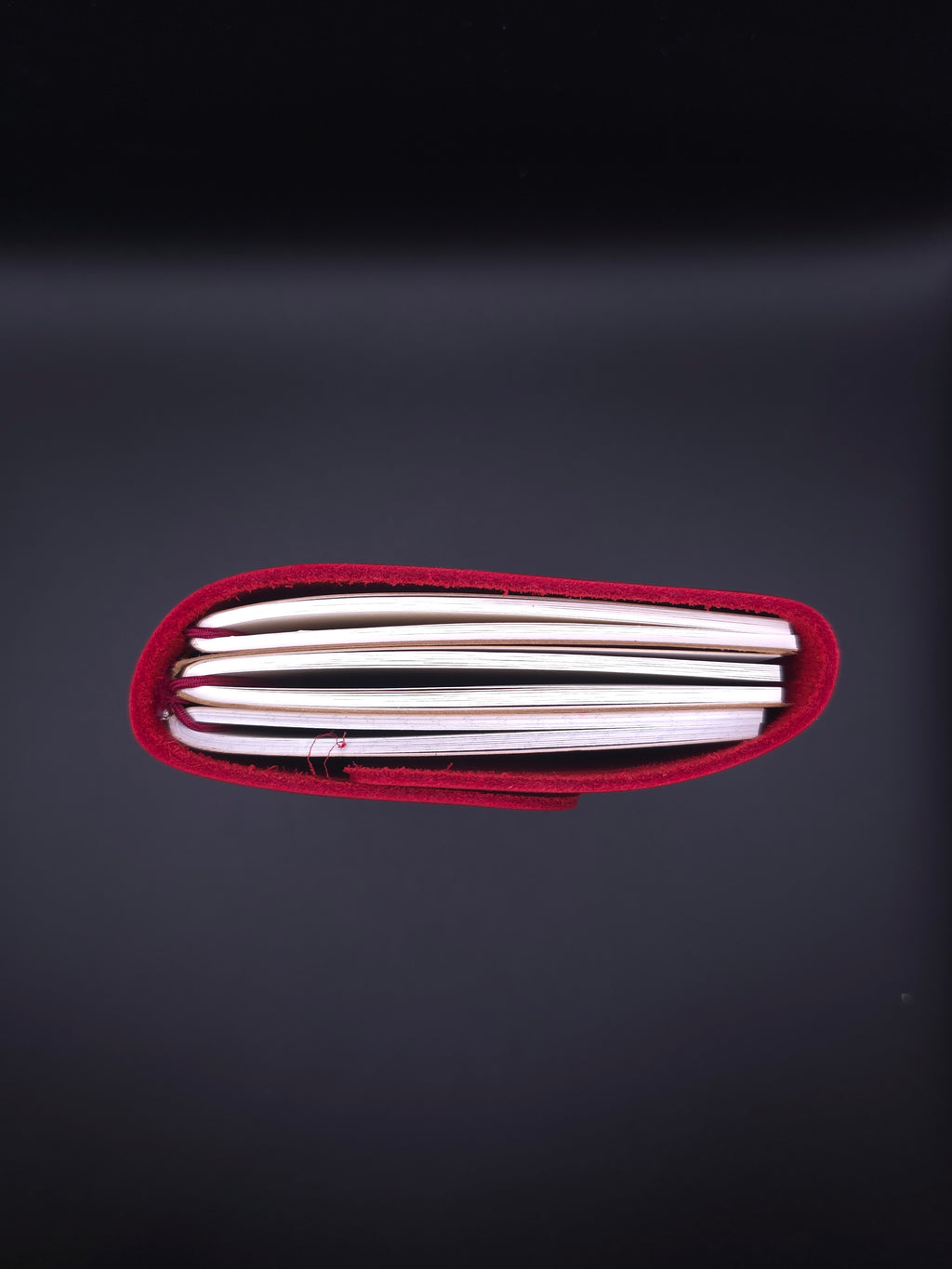 A Fine Line Writing Co. Leather Traveler's Journal – Passport Size (TRI-FOLD) (Red)