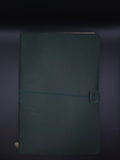 A Fine Line Writing Co. Leather Traveler's Journal – Passport (A5 Size) (green)