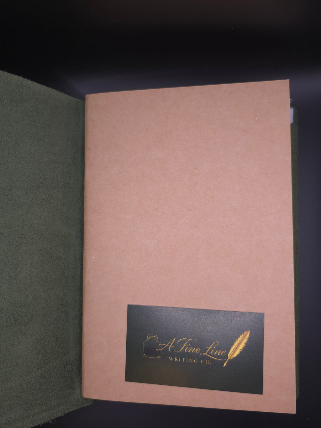 A Fine Line Writing Co. Leather Traveler's Journal – Passport (A5 Size) (green)