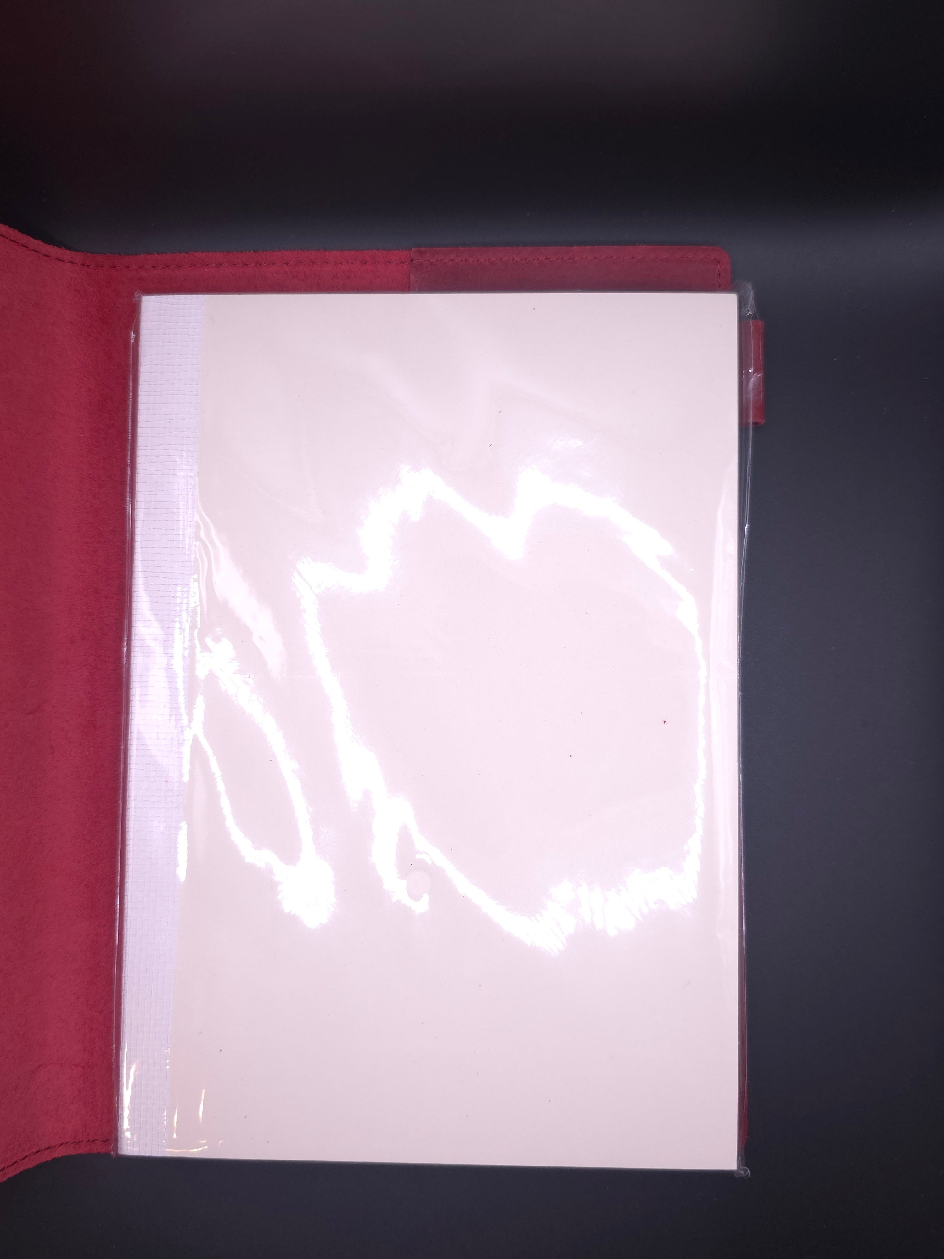 A Fine Line Writing Co. Leather Traveler's Journal – (A5 Size) (Red)