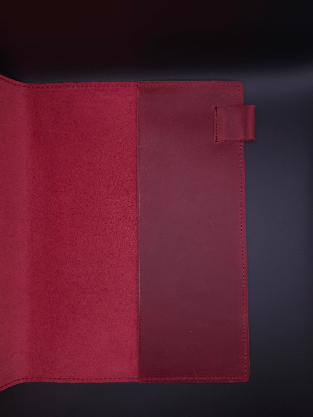 A Fine Line Writing Co. Leather Traveler's Journal – (A5 Size) (Red)