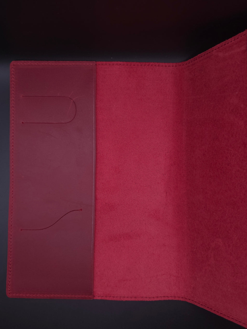 A Fine Line Writing Co. Leather Traveler's Journal – (A5 Size) (Red)