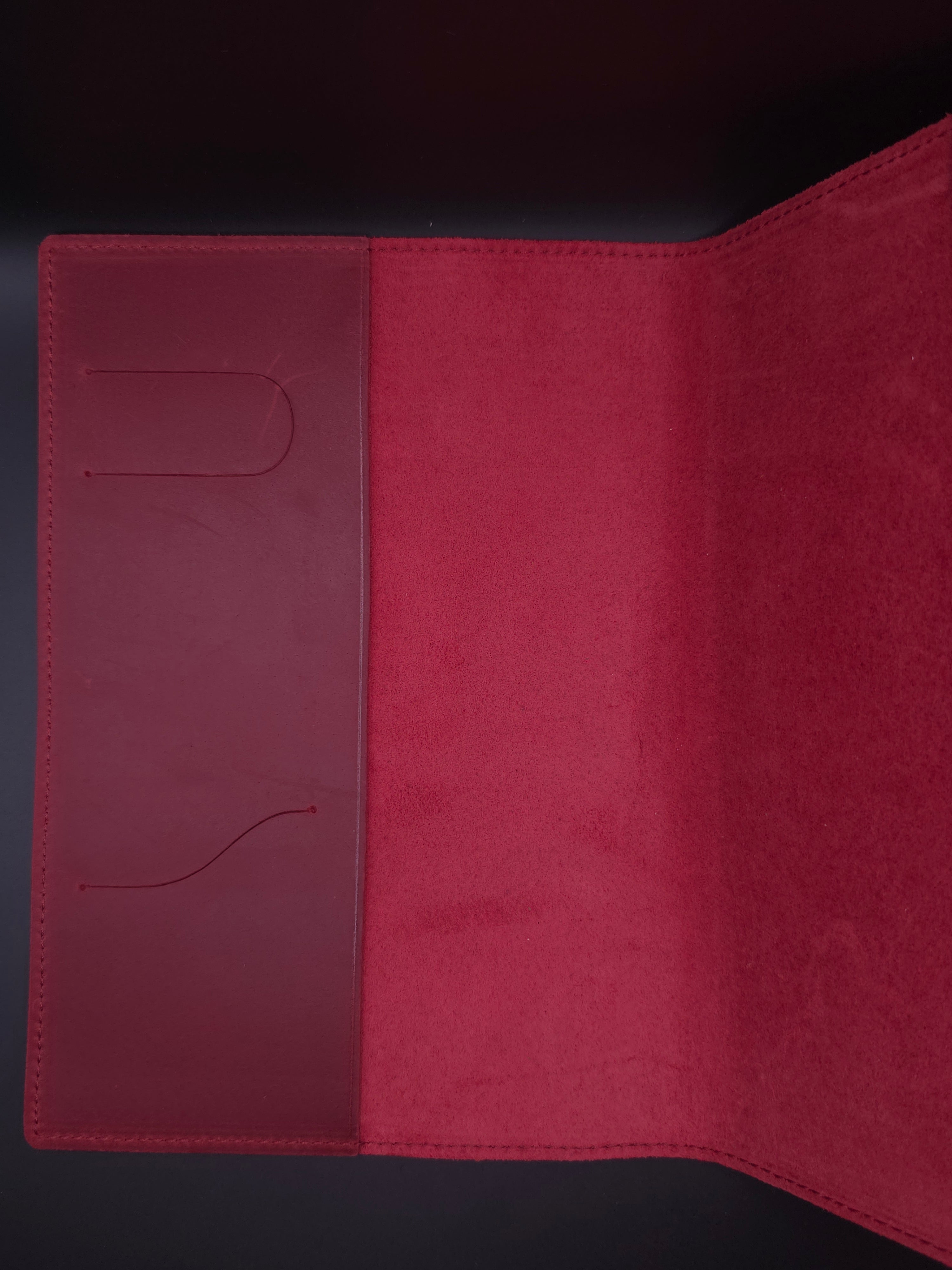 A Fine Line Writing Co. Leather Traveler's Journal – (A5 Size) (Red)