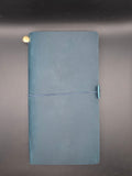A Fine Line Writing Co. Leather Traveler's Journal – Regular Size (Blue)