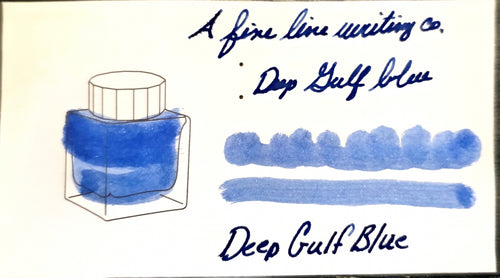 A Fine Line Writing Co Ink (Deep Gulf Blue) 25 ml