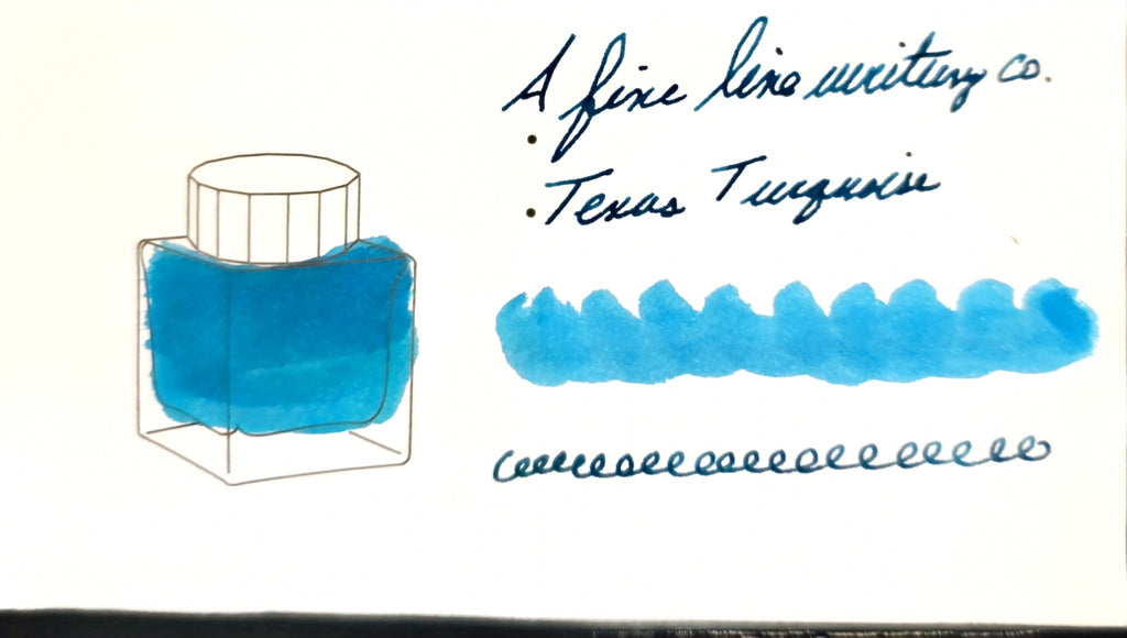 A Fine Line Writing Co Ink (Texas Turquoise) 25 ml