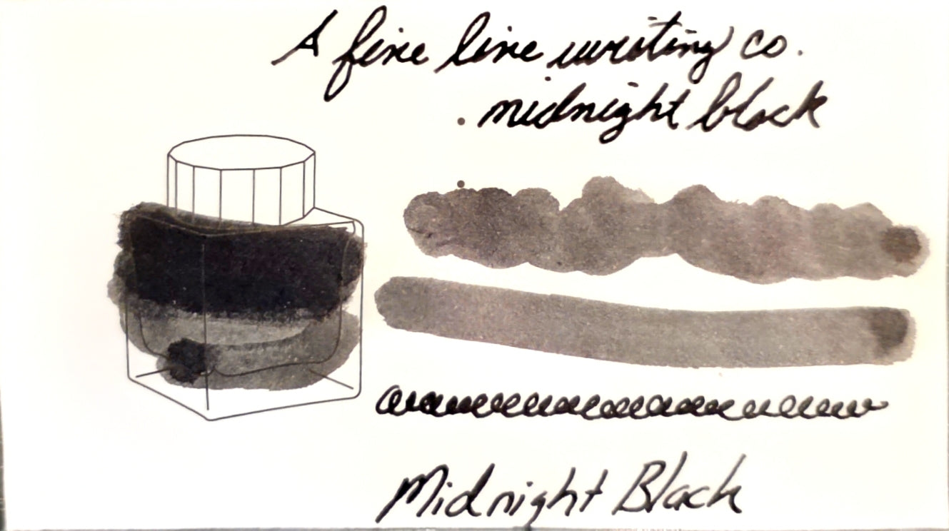 A Fine Line Writing Co Ink (Midnight Black) 25 ml
