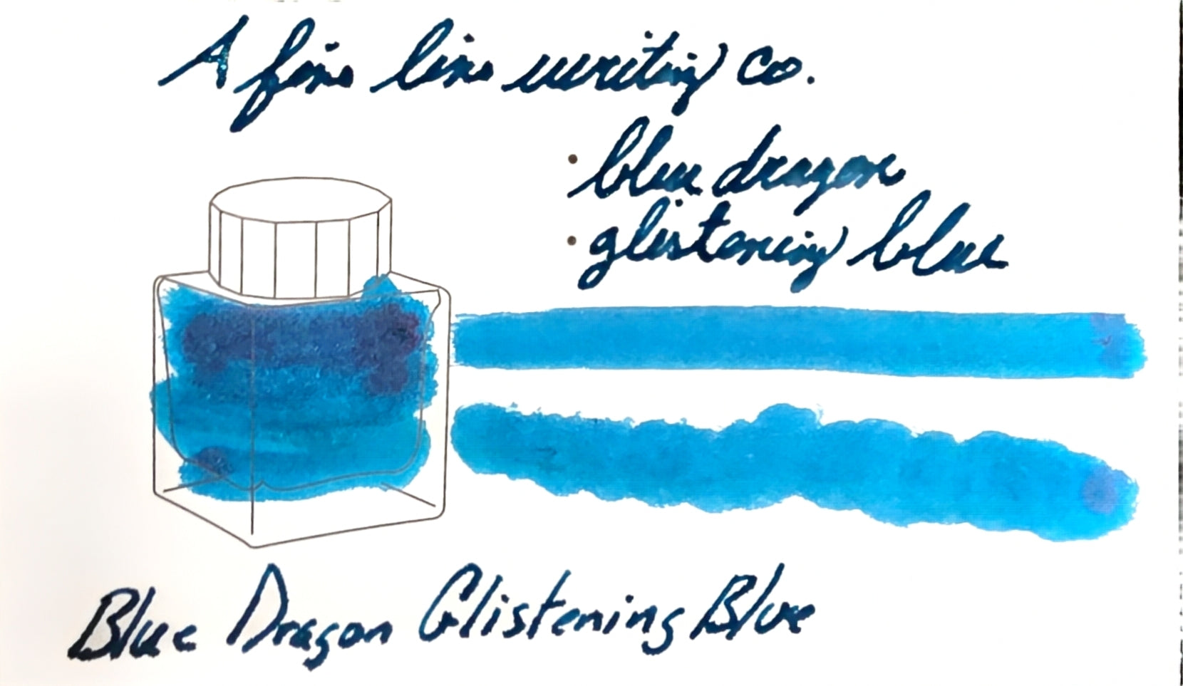 Ink Sample 2 ml (Colorverse) (Blue Dragon / Glistening Blue)
