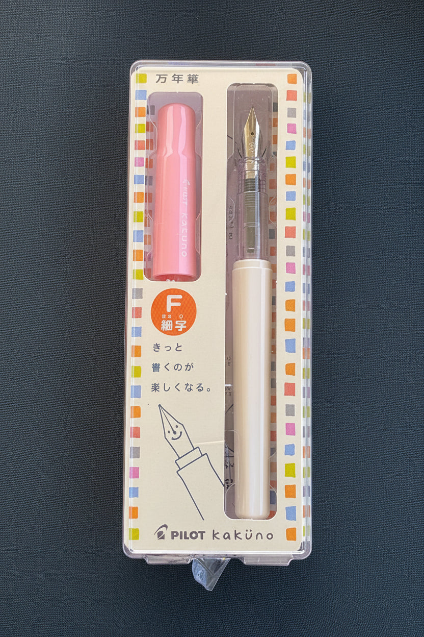 Pilot Kakuno (white / pink)(fine)